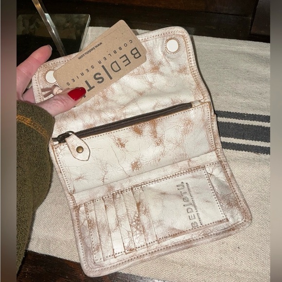 NWT Bed Stu Leather Canton Wallet Clutch Nectar Lux MSRP $169 - Picture 9 of 15